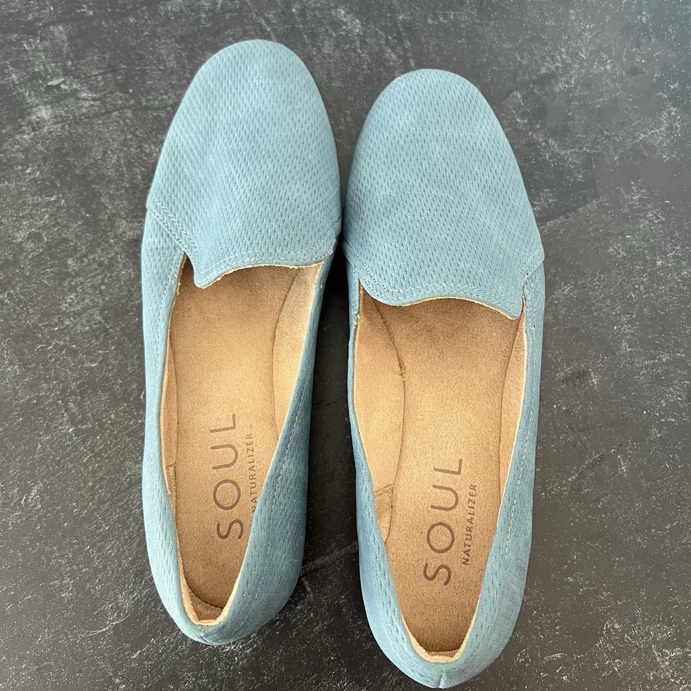 Soul Naturalizer Women's Ashley Loafers Blue Size 7.5 Comfort Shoes Slip On